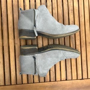 TOMS suede booties size 7